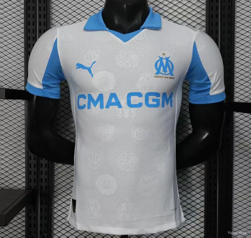 Camiseta Marseille 2025/26 LOCAL MANGA CORTA VERSION JUGADOR